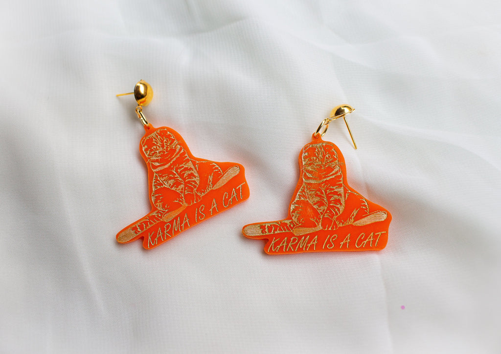 Karma is a Cat Taylor Swift Earrings
