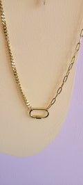 Titanium Bold and Sweet Statement Chain Necklace