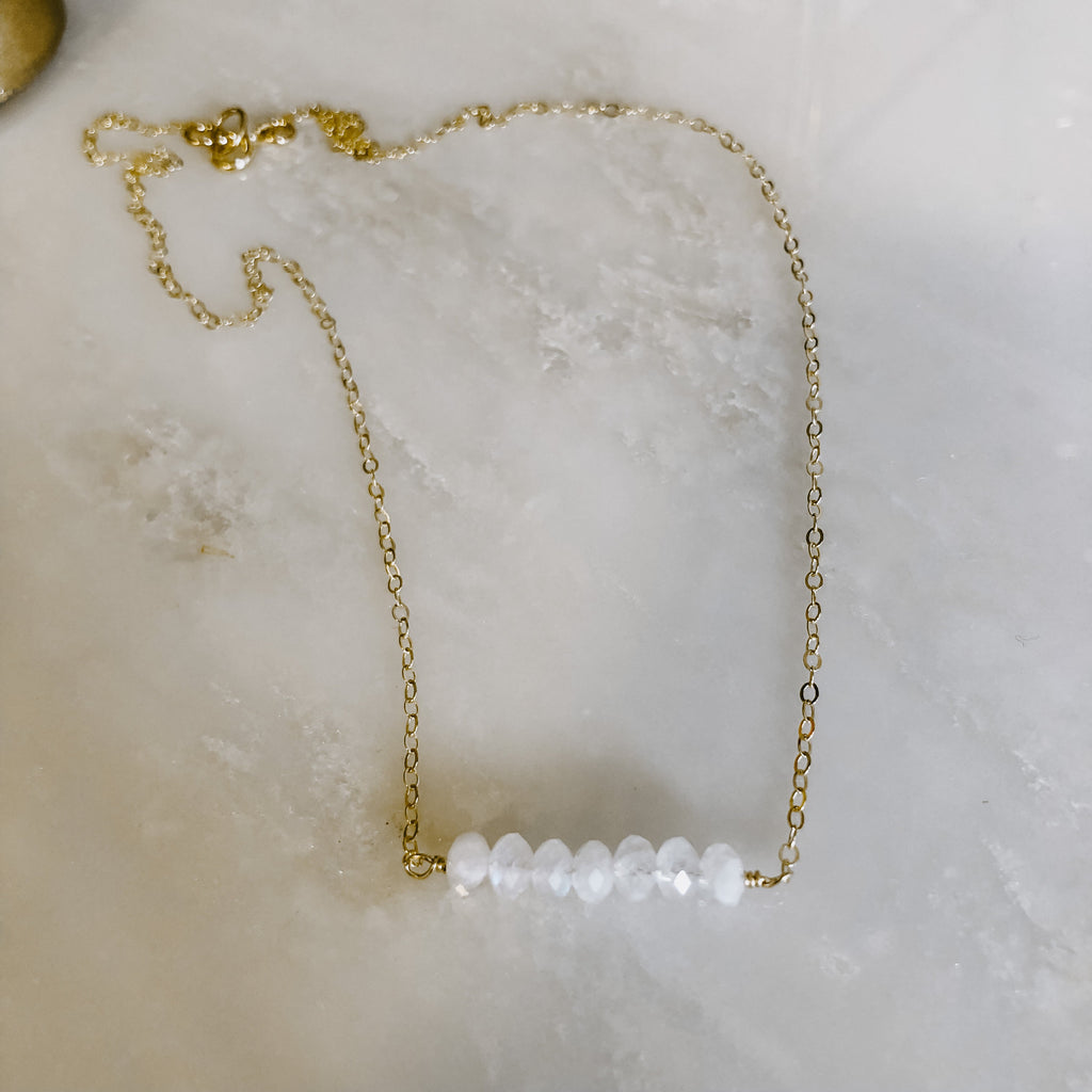 Dainty Moonstone Necklace