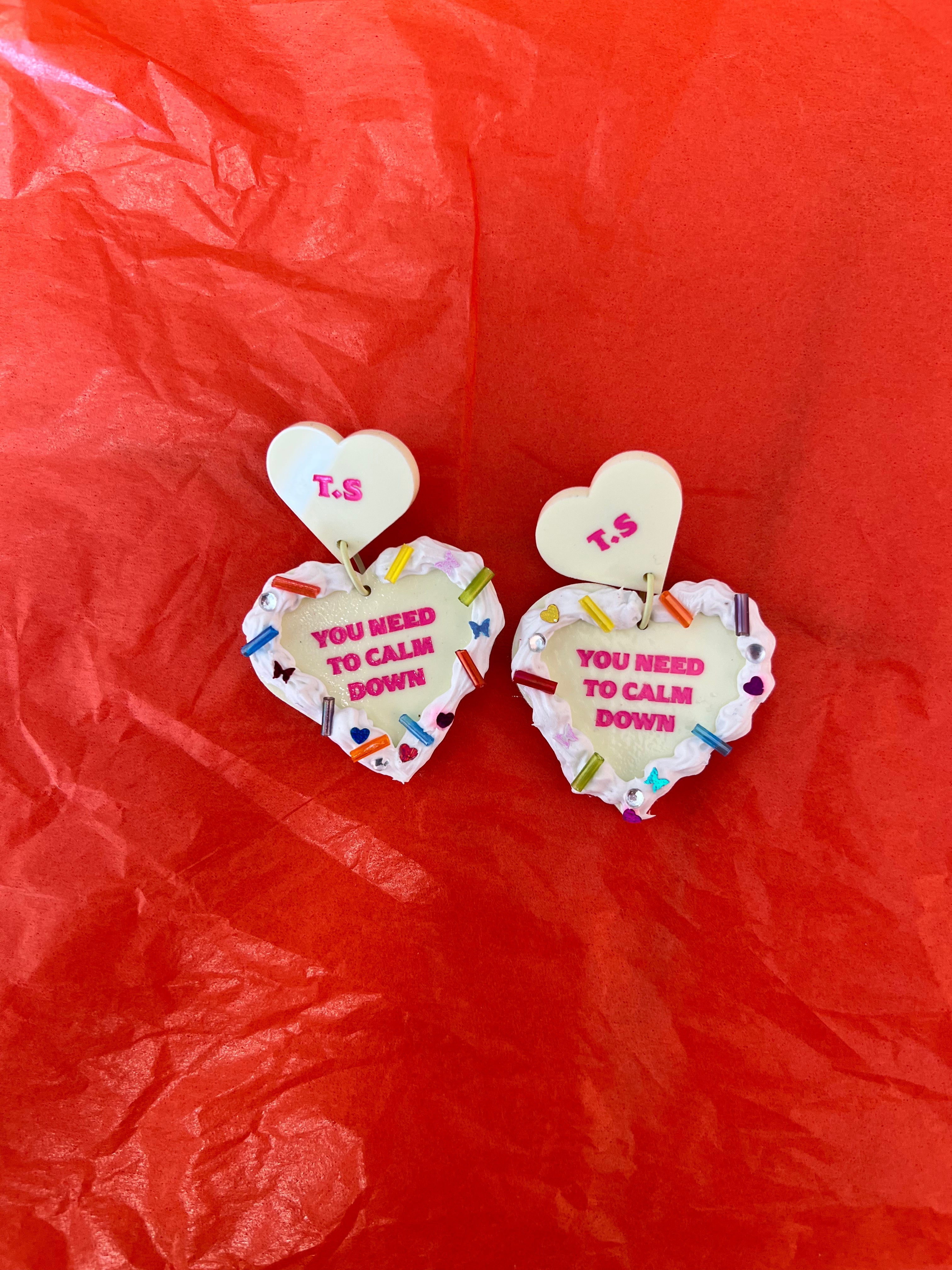 You Need To Calm Down Cake Taylor Swift Earrings