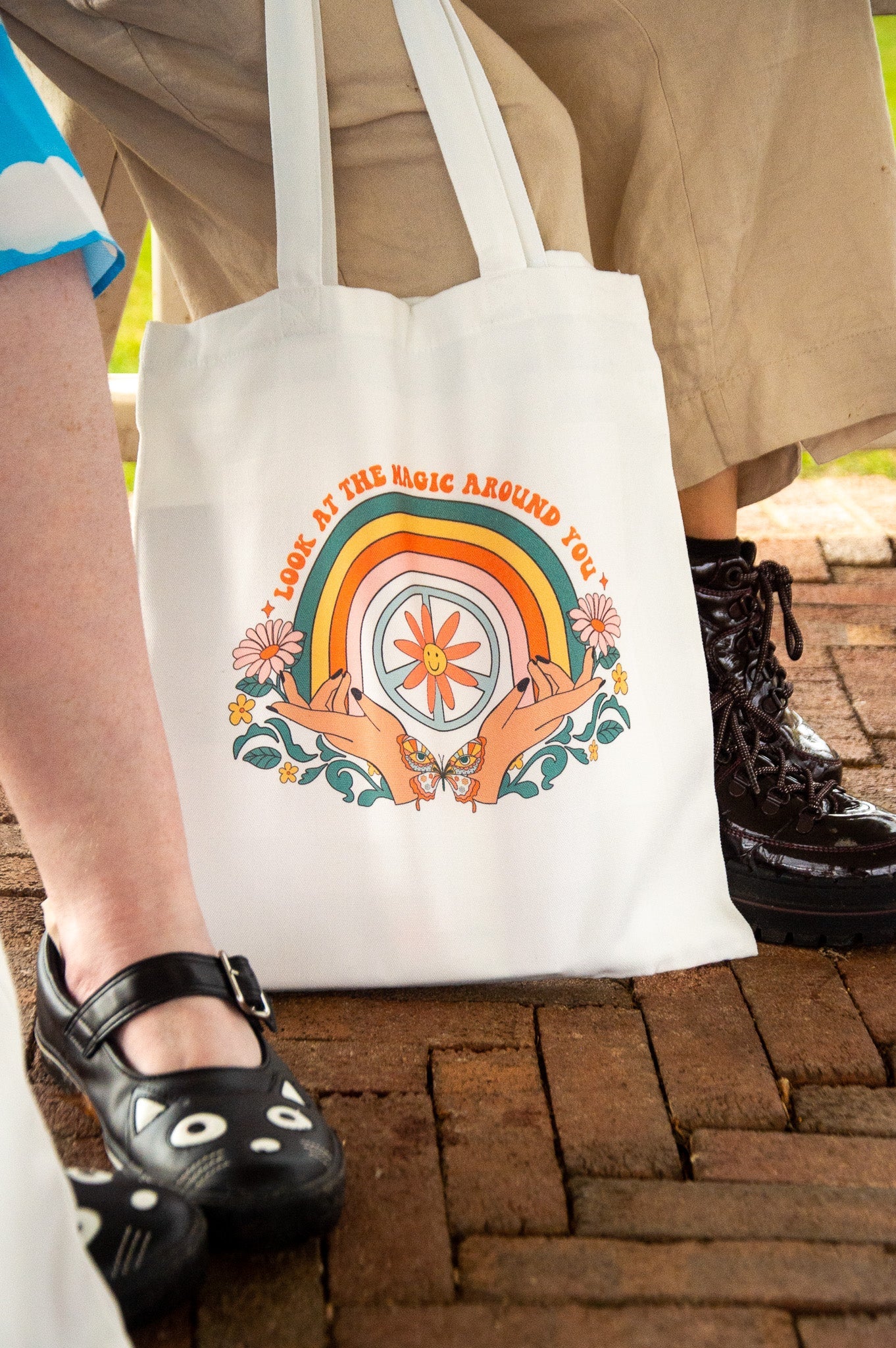Always on the Bright Side-Tote Bag