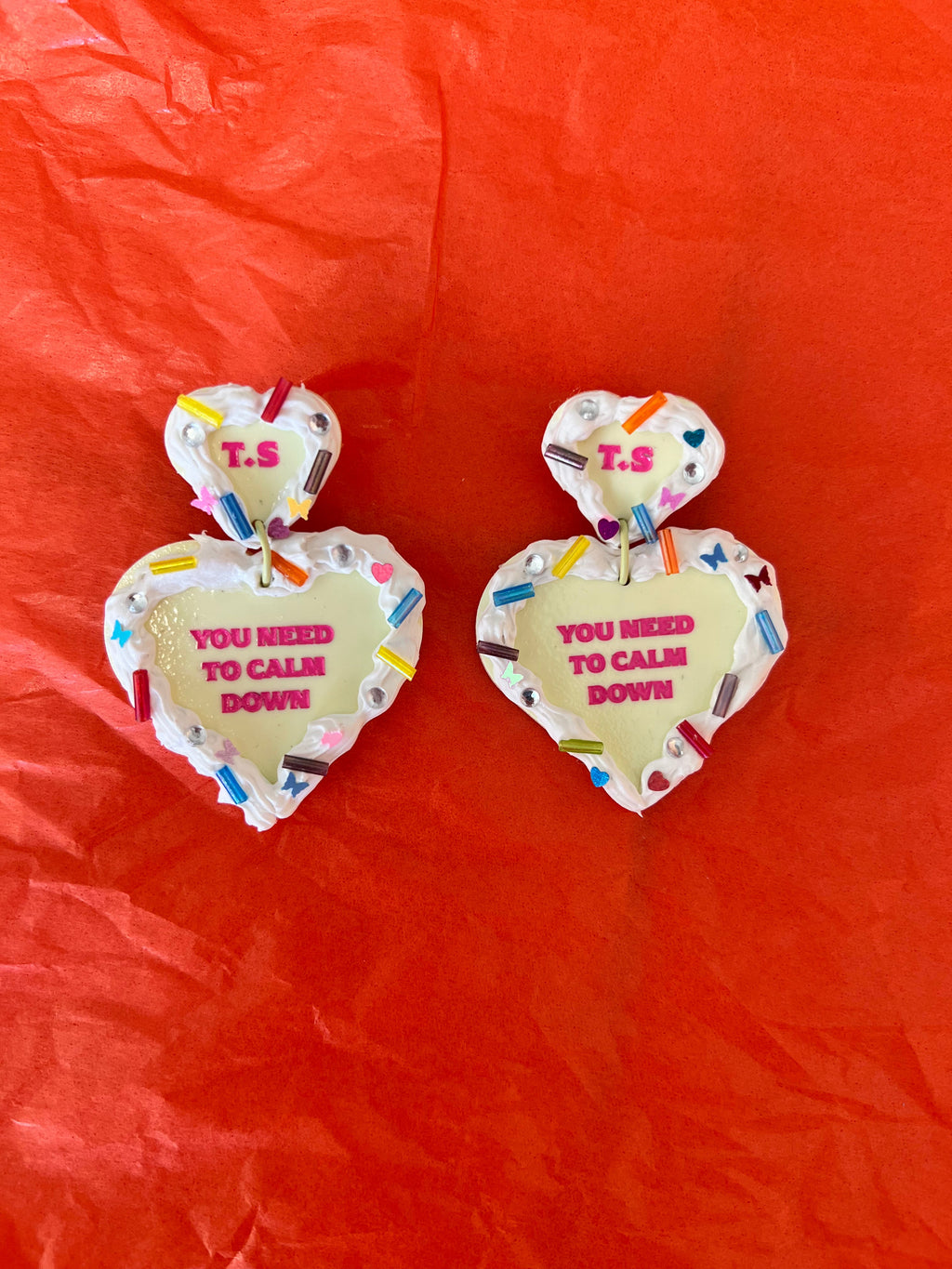 You Need To Calm Down Cake Taylor Swift Earrings