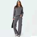 Luxe Knit Hoodie Cargo Set (One Piece)