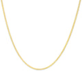 Unisex Solid 14K Gold 2.8mm Imperial Herringbone Chain Necklace