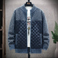 Thick Plush Stitched Sweater Jacket