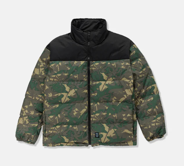 Loose Fit Camouflage Thick Down Jacket