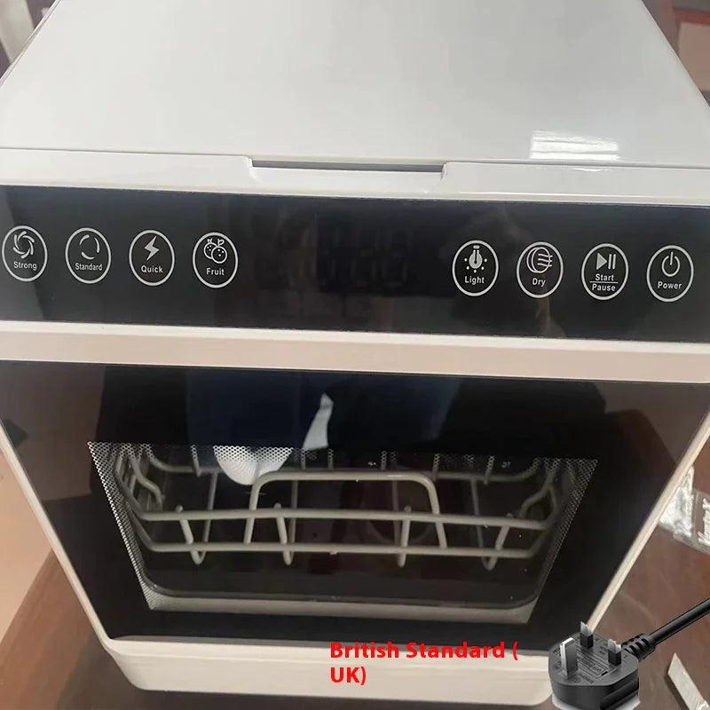 Smart Dishwasher with Automatic Washing, Disinfection, Drying & Built-in Water Tank