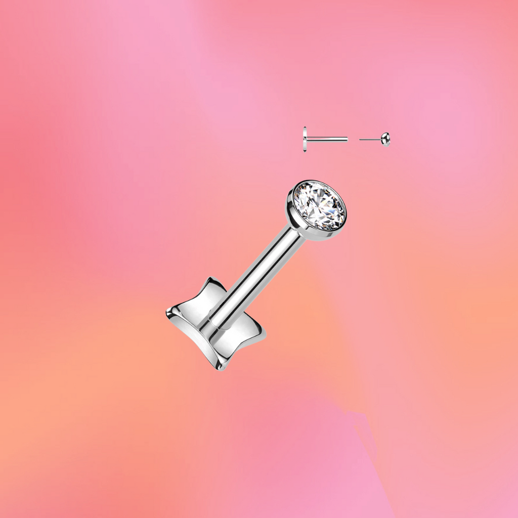 Single Diamond Flat Back