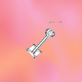 Single Diamond Flat Back