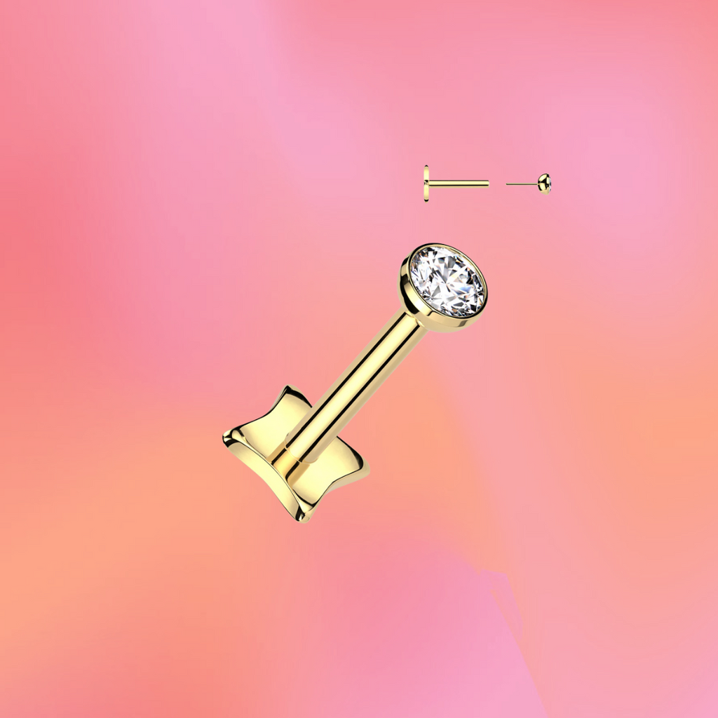 Single Diamond Flat Back