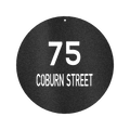 Circle Home Address Personalized Gifts - Custom Metal Sign