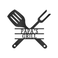 Grilling Utensils Personalized Gifts - Custom Metal Sign