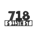 Home Address Personalized Gifts - Custom Metal Sign