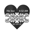 Newborn Love Personalized Gifts - Custom Metal Sign