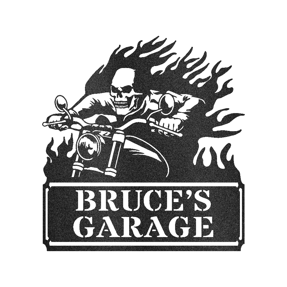 Custom Screaming Demon Metal Sign