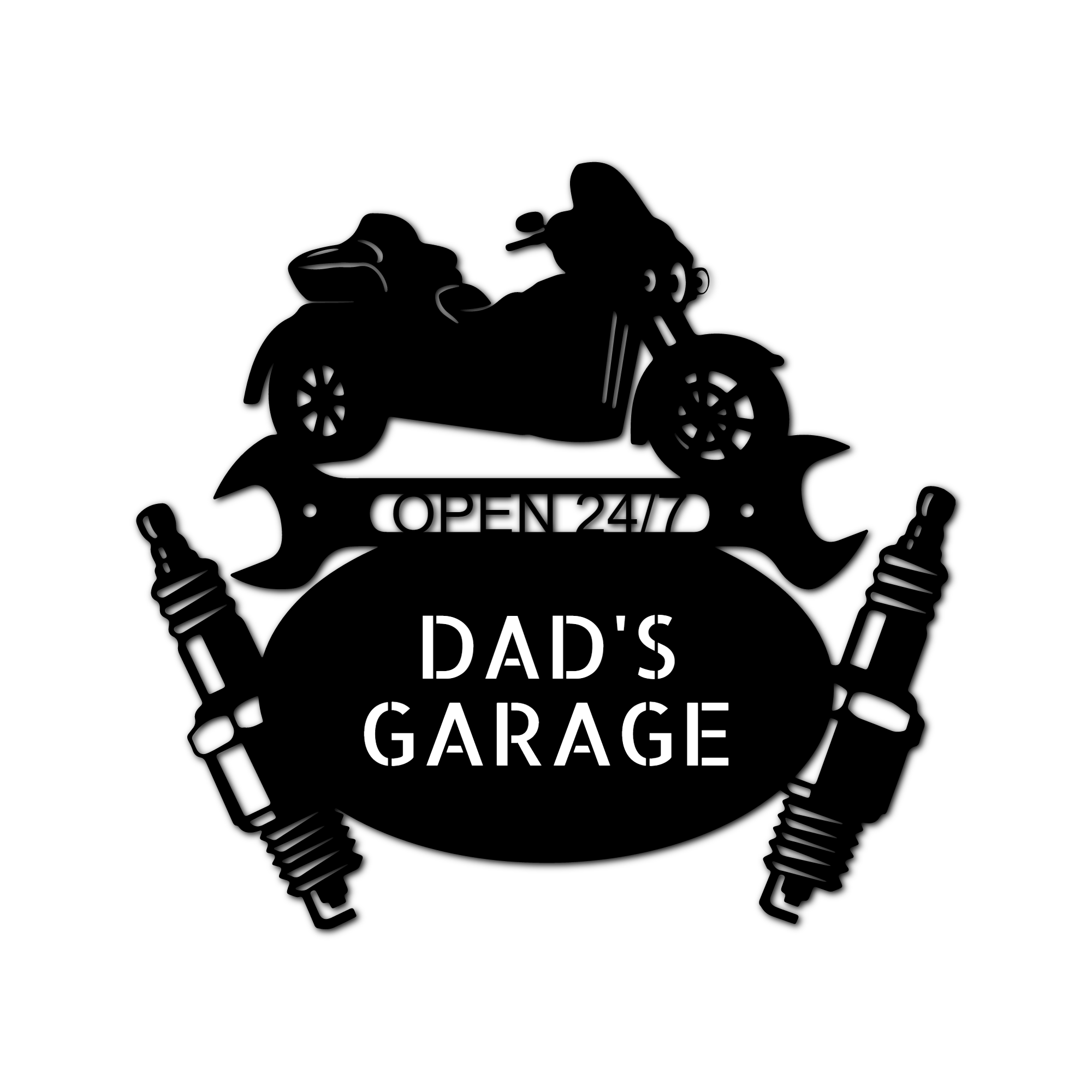 Trike Mechanic Garage Personalized Gifts - Custom Metal Sign