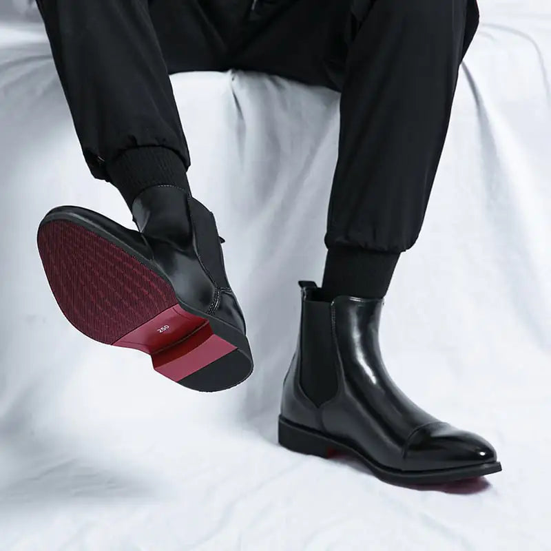 Men's Chelsea High Top Casual Leather Boots
