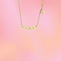 Titanium Daisy Garden Necklace