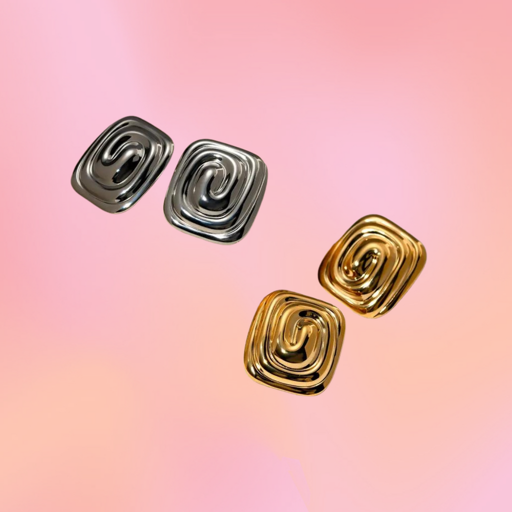 Titanium Chunky Spiral Studs