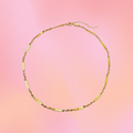 Twisted Gold Titanium Chain Necklace