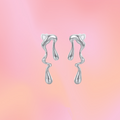 Titanium Dripping Stud Earrings