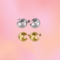Circular Chunky Titanium Hoops