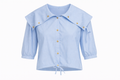 Riviera Cape Collar Top