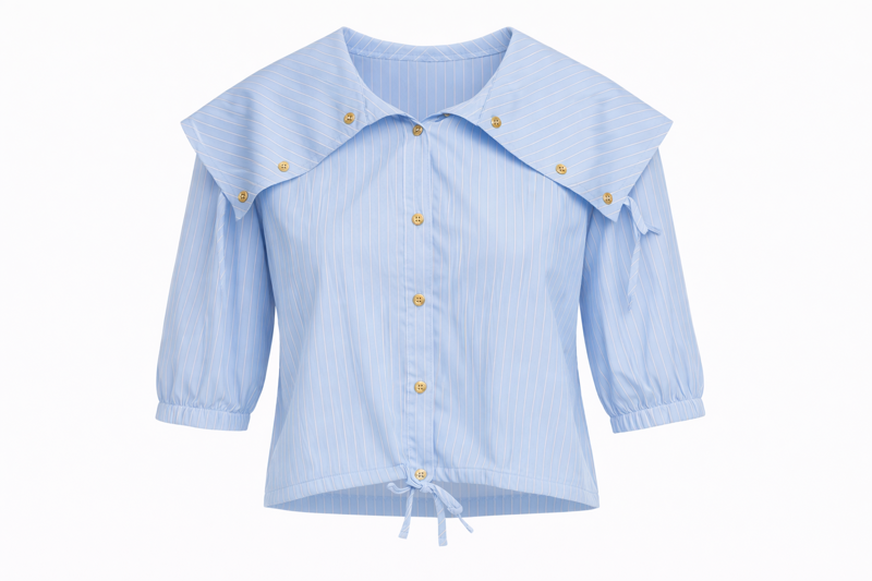 Riviera Cape Collar Top