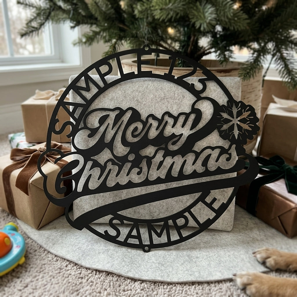 Christmas Ring Personalized Gifts - Custom Metal Sign