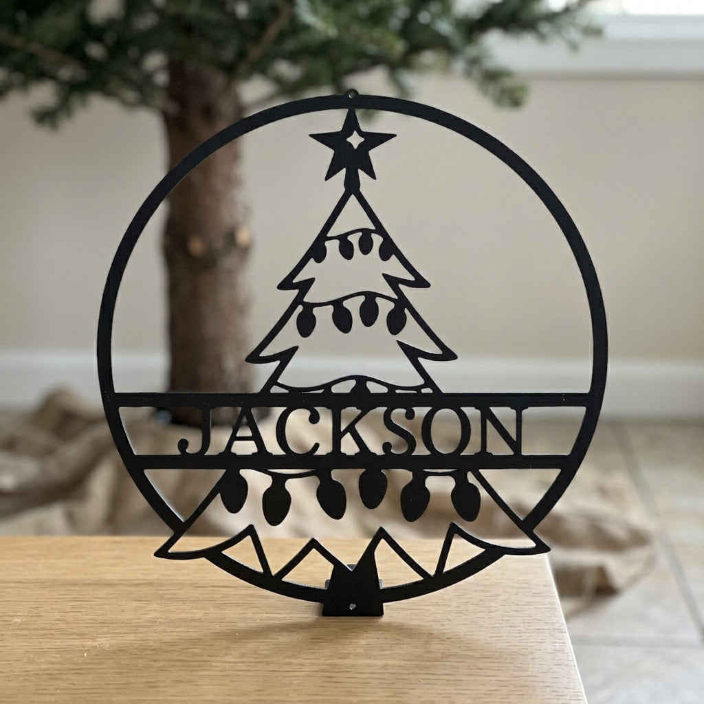 Christmas Tree Personalized Gifts - Custom Metal Sign