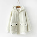 Cozy Hooded Jacket with Lamb Wool Lining