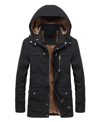 Men's Winter Fleece Thick Windbreaker Jacket